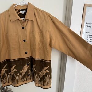 L.L. Bean Tan and Brown Women's Jacket